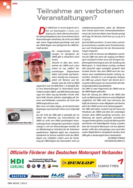 Teilnahme an verbotenen Veranstaltungen