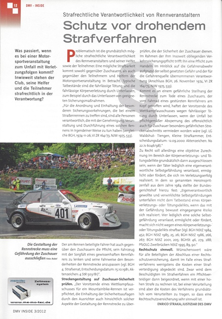 Schutz vor drohendem Strafverfahren